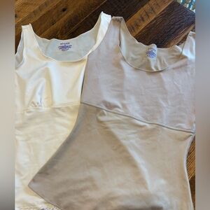 SPANX Cream and Tan Shapewear Tops Set